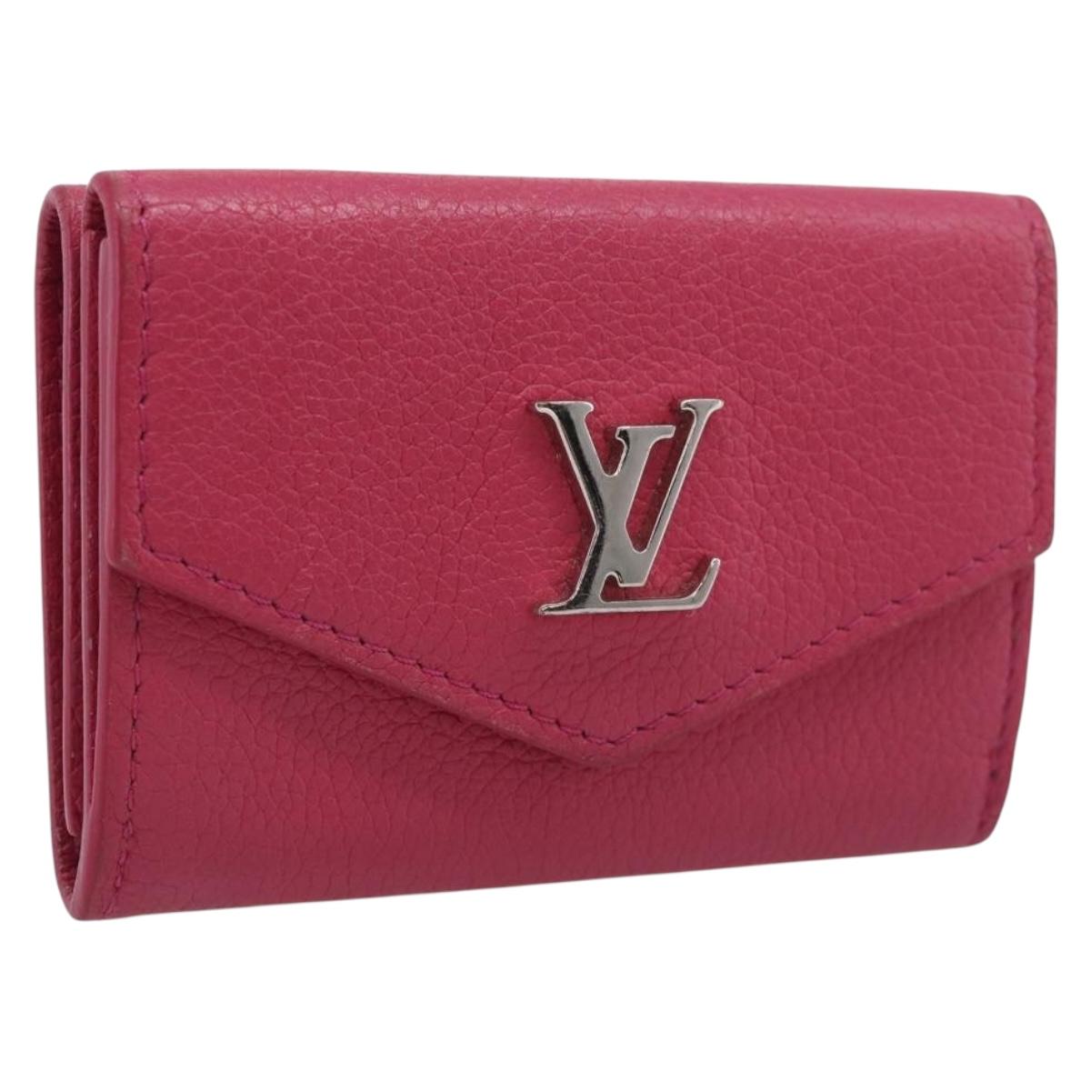 LOUIS VUITTON Portefeuille Rock Mini Wallet Leather Pink M81886 LV Auth 214947