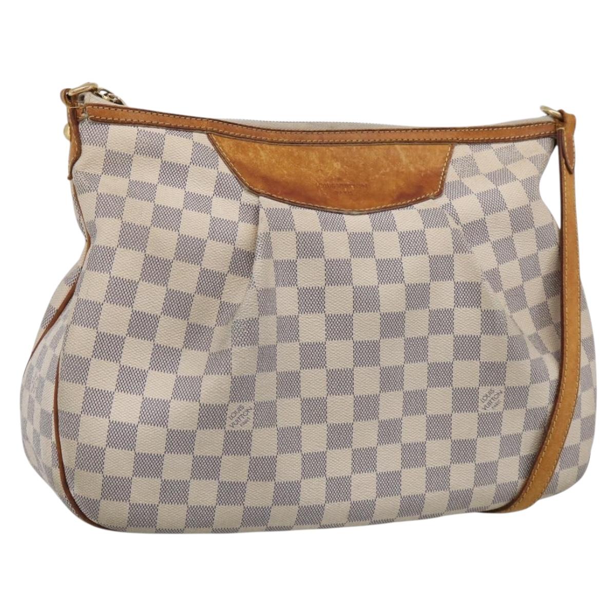LOUIS VUITTON Damier Azur Siracusa PM Shoulder Bag N41113 LV Auth 214953