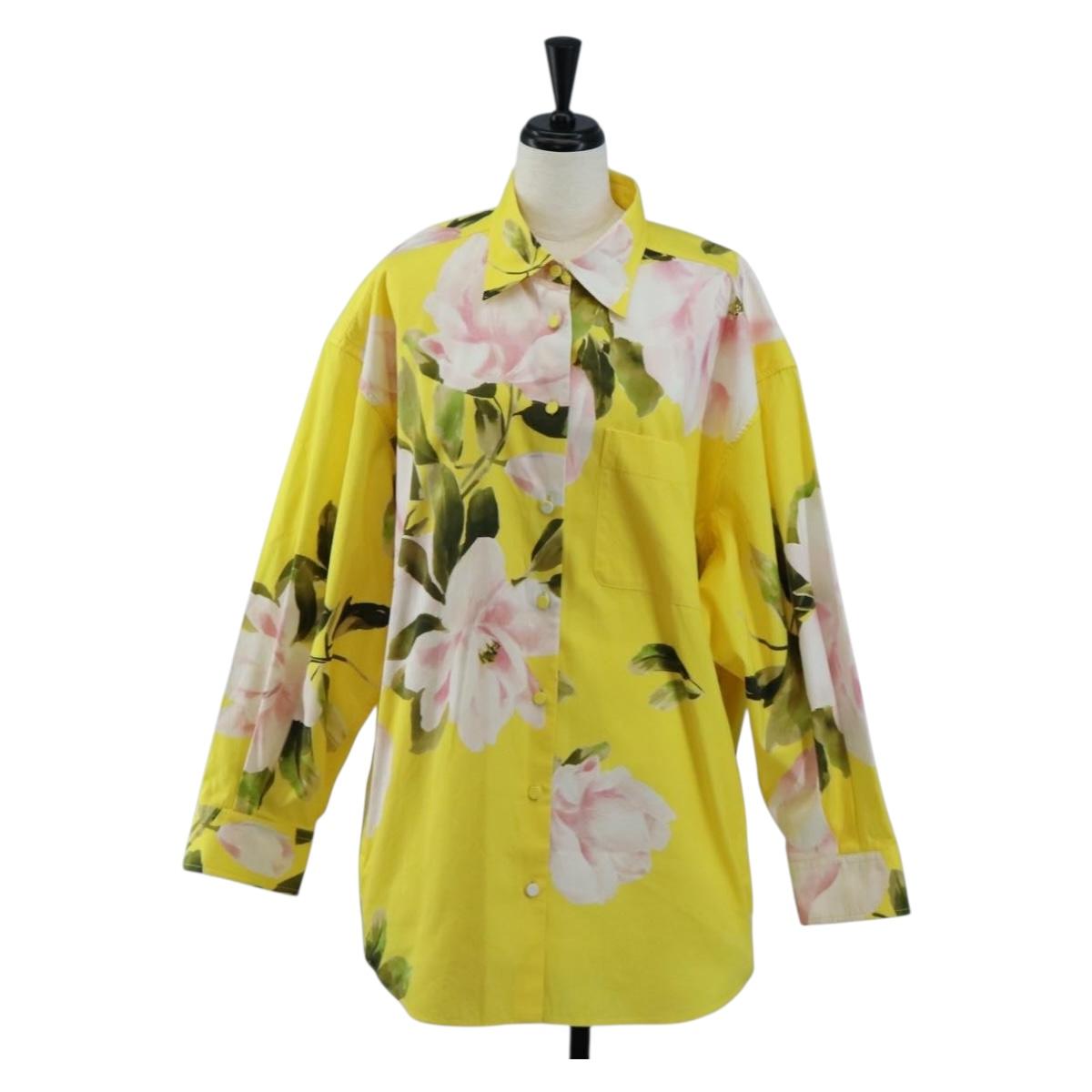 Valentino Shirt cotton Yellow Auth 214963M