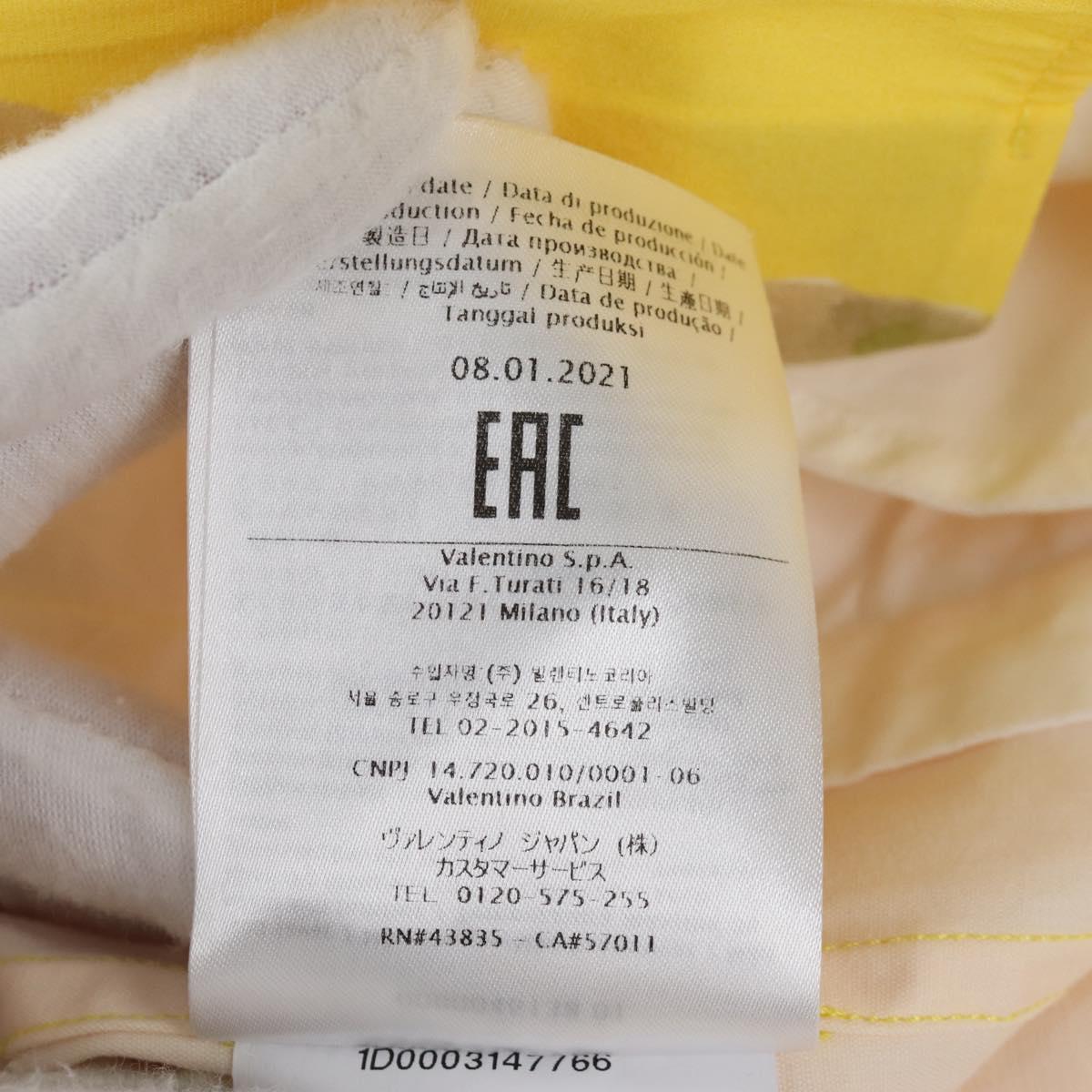 Valentino Shirt cotton Yellow Auth 214963M