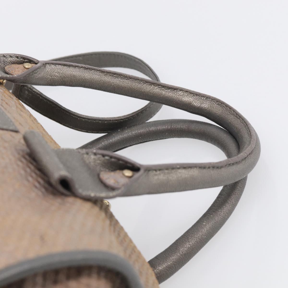 See By Chloe Shoulder Bag Leather Beige Gold Auth 214967A