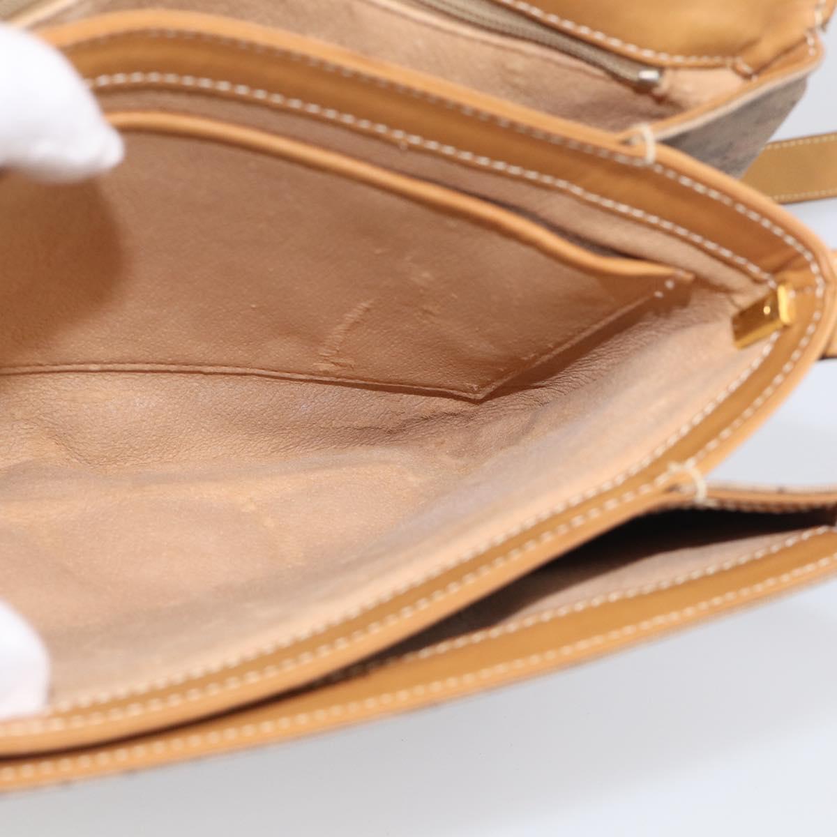 GUCCI Micro GG Supreme Shoulder Bag PVC Beige Gold 001 406 1780 Auth 215197