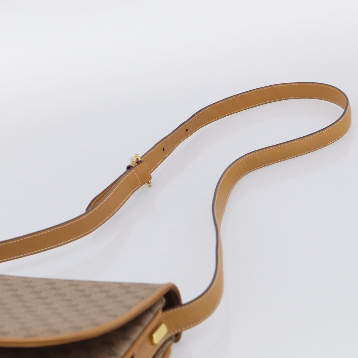 GUCCI Micro GG Supreme Shoulder Bag PVC Beige Gold 001 406 1780 Auth 215197