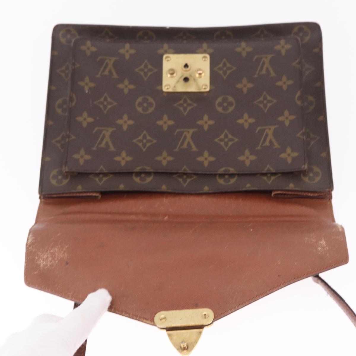 LOUIS VUITTON Monogram Monceau 28 Hand Bag M51185 LV Auth 215203