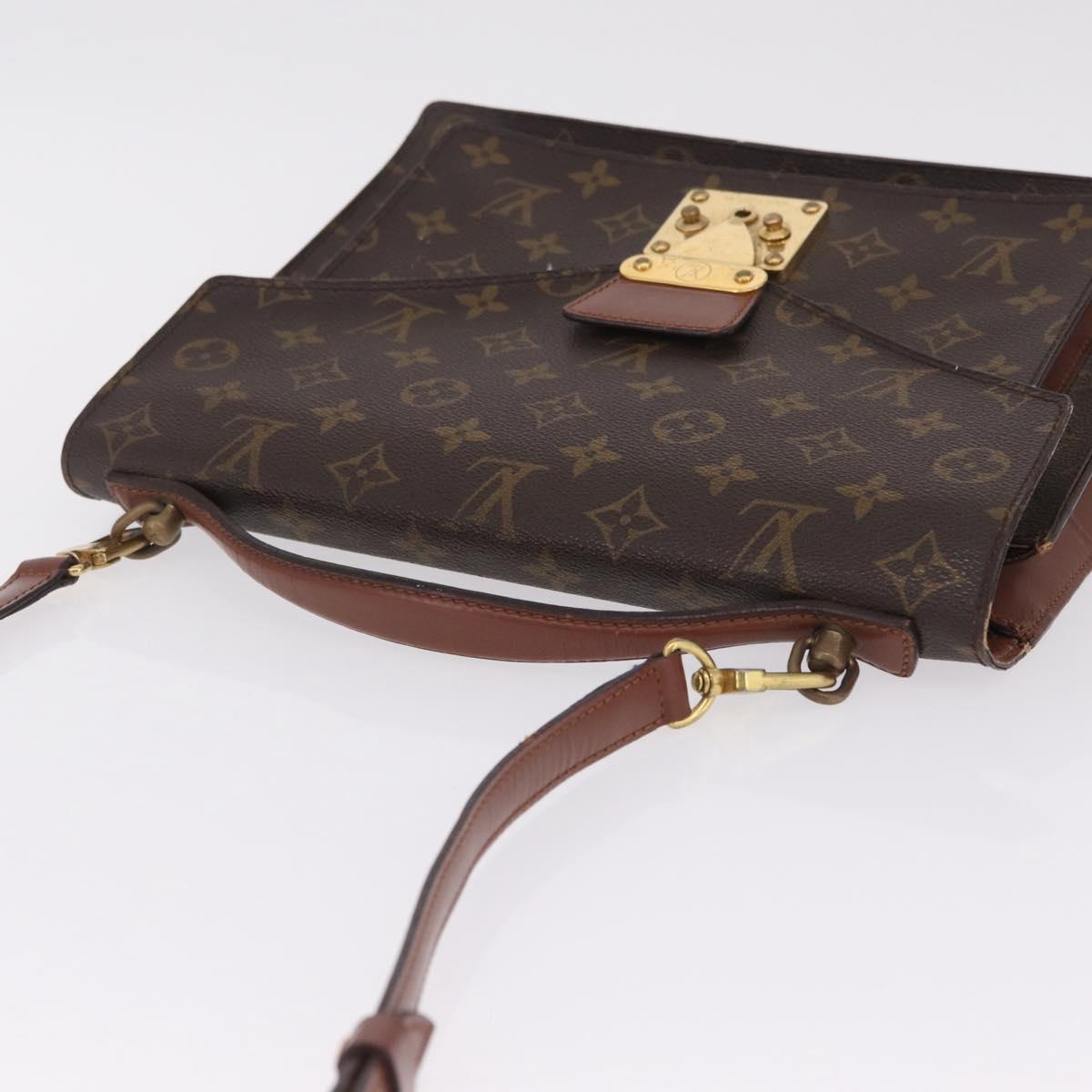 LOUIS VUITTON Monogram Monceau 28 Hand Bag M51185 LV Auth 215203