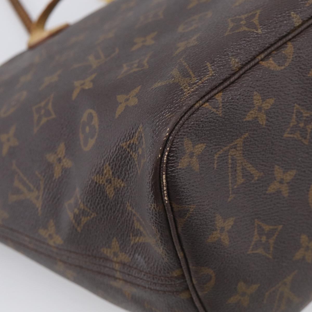 LOUIS VUITTON Monogram Neverfull MM Tote Bag M40156 LV Auth 215207