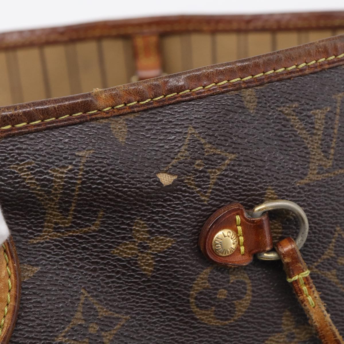 LOUIS VUITTON Monogram Neverfull MM Tote Bag M40156 LV Auth 215207