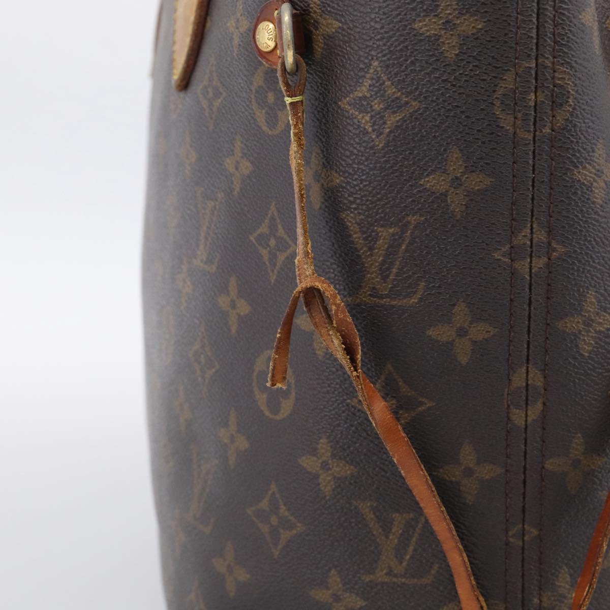 LOUIS VUITTON Monogram Neverfull MM Tote Bag M40156 LV Auth 215207