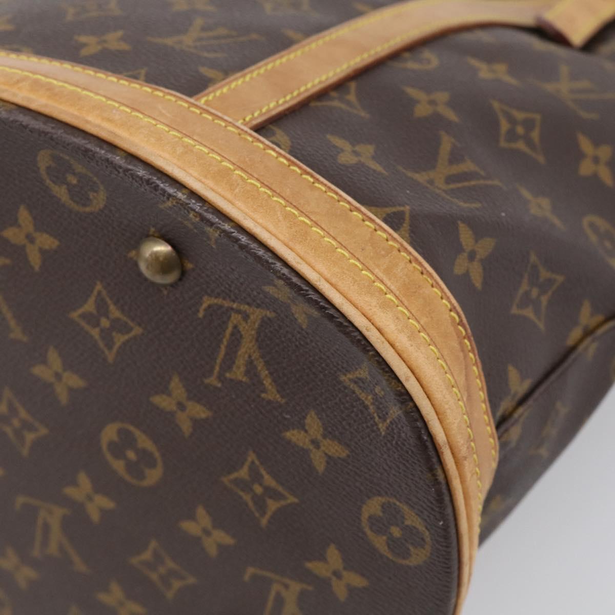 LOUIS VUITTON Monogram Bucket GM Shoulder Bag M42236 LV Auth 215208