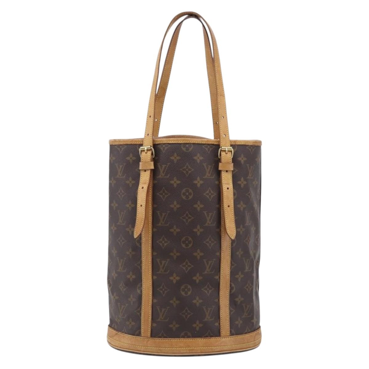 LOUIS VUITTON Monogram Bucket GM Shoulder Bag M42236 LV Auth 215208
