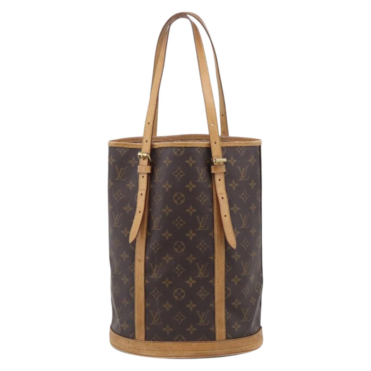LOUIS VUITTON Monogram Bucket GM Shoulder Bag M42236 LV Auth 215208