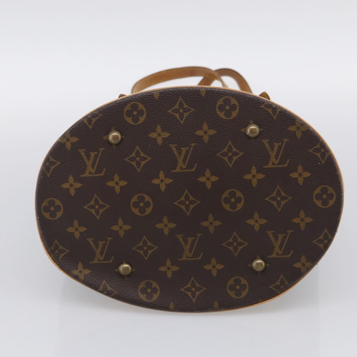 LOUIS VUITTON Monogram Bucket GM Shoulder Bag M42236 LV Auth 215208