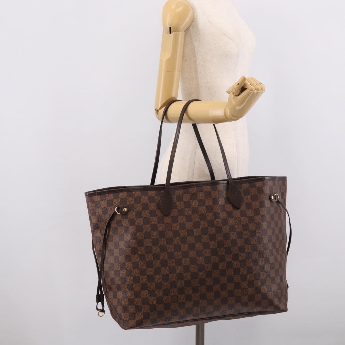 LOUIS VUITTON Damier Ebene Neverfull GM Tote Bag N51106 LV Auth 215210SAV
