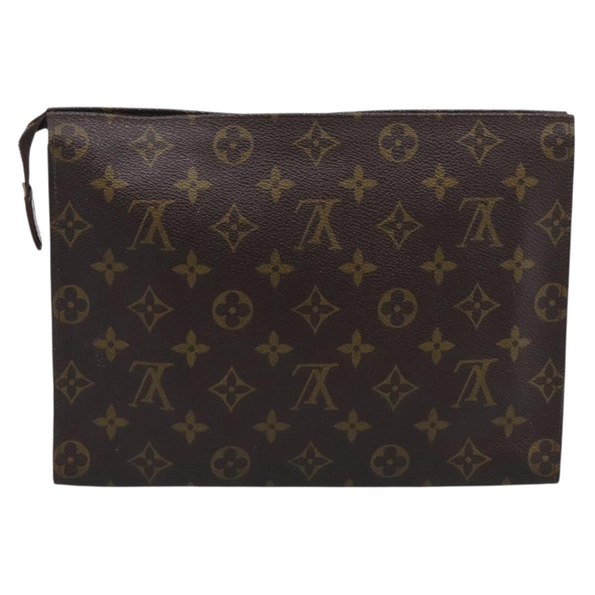 LOUIS VUITTON Monogram Poche Toilette 26 Pouch M47542 LV Auth 215212