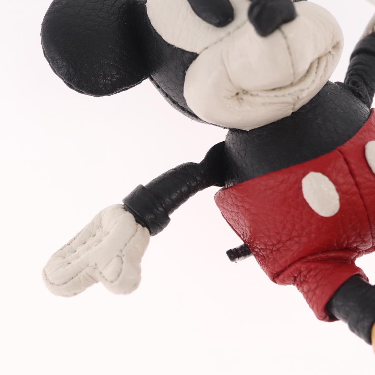 Coach Key Holder Leather Disney Collaboration Black Gold Auth 215217M