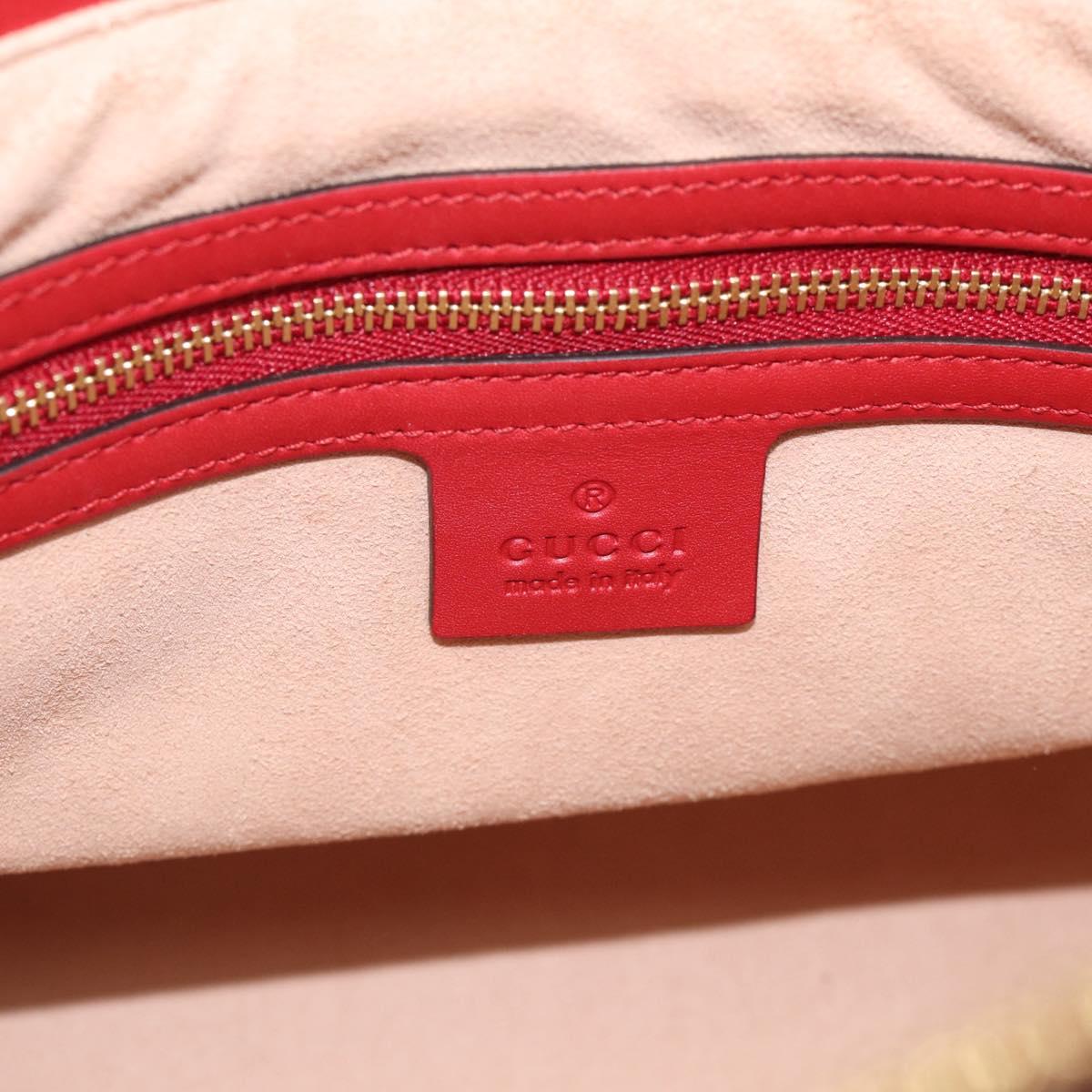 GUCCI GG Supreme Hand Bag PVC 2way Navy Gold 409533 Auth 215369V