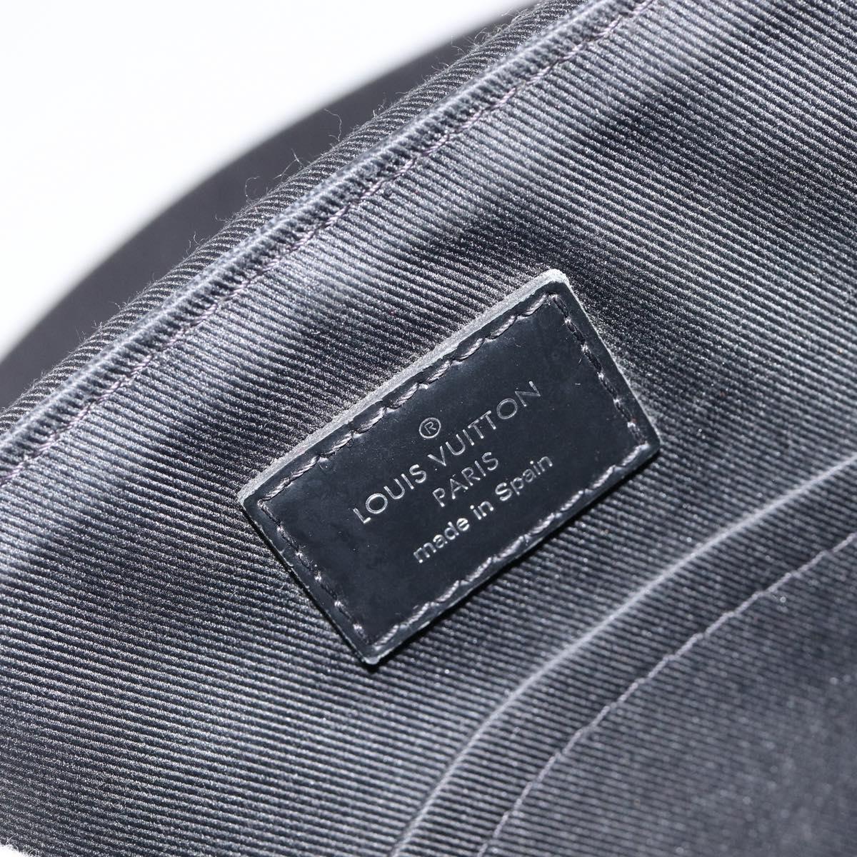 LOUIS VUITTON Damier Graphite District PM Shoulder Bag N41028 LV Auth 215379A