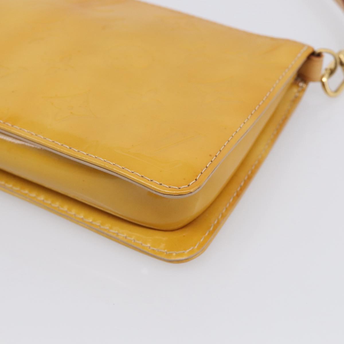 LOUIS VUITTON Monogram Vernis Lexington Pouch Beige M91010 LV Auth 215386A