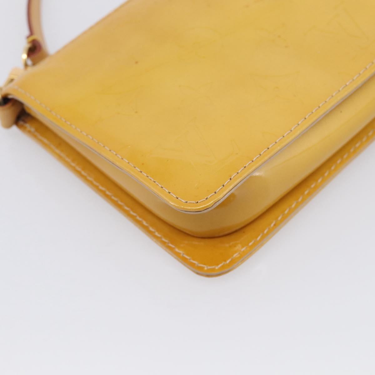 LOUIS VUITTON Monogram Vernis Lexington Pouch Beige M91010 LV Auth 215386A