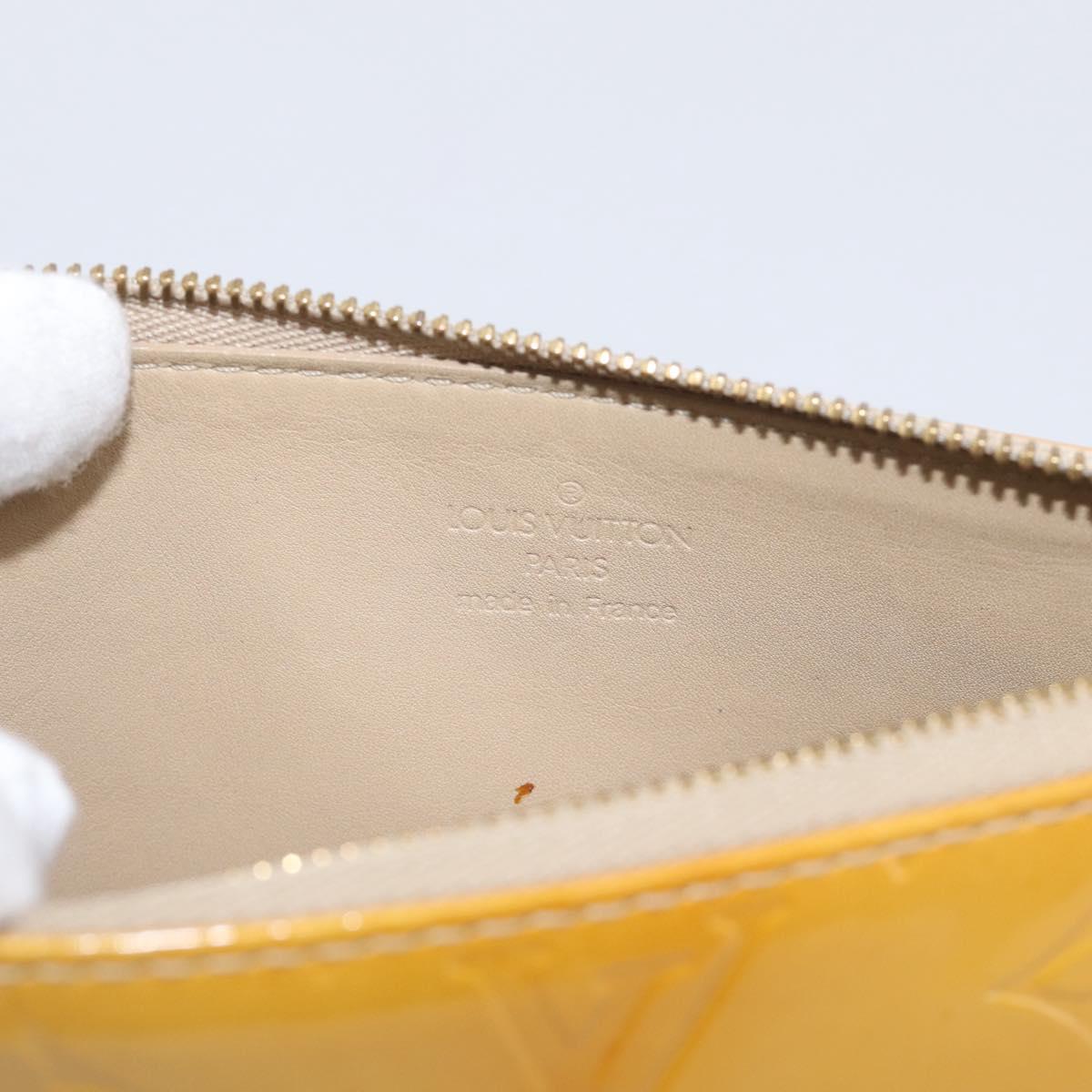 LOUIS VUITTON Monogram Vernis Lexington Pouch Beige M91010 LV Auth 215386A
