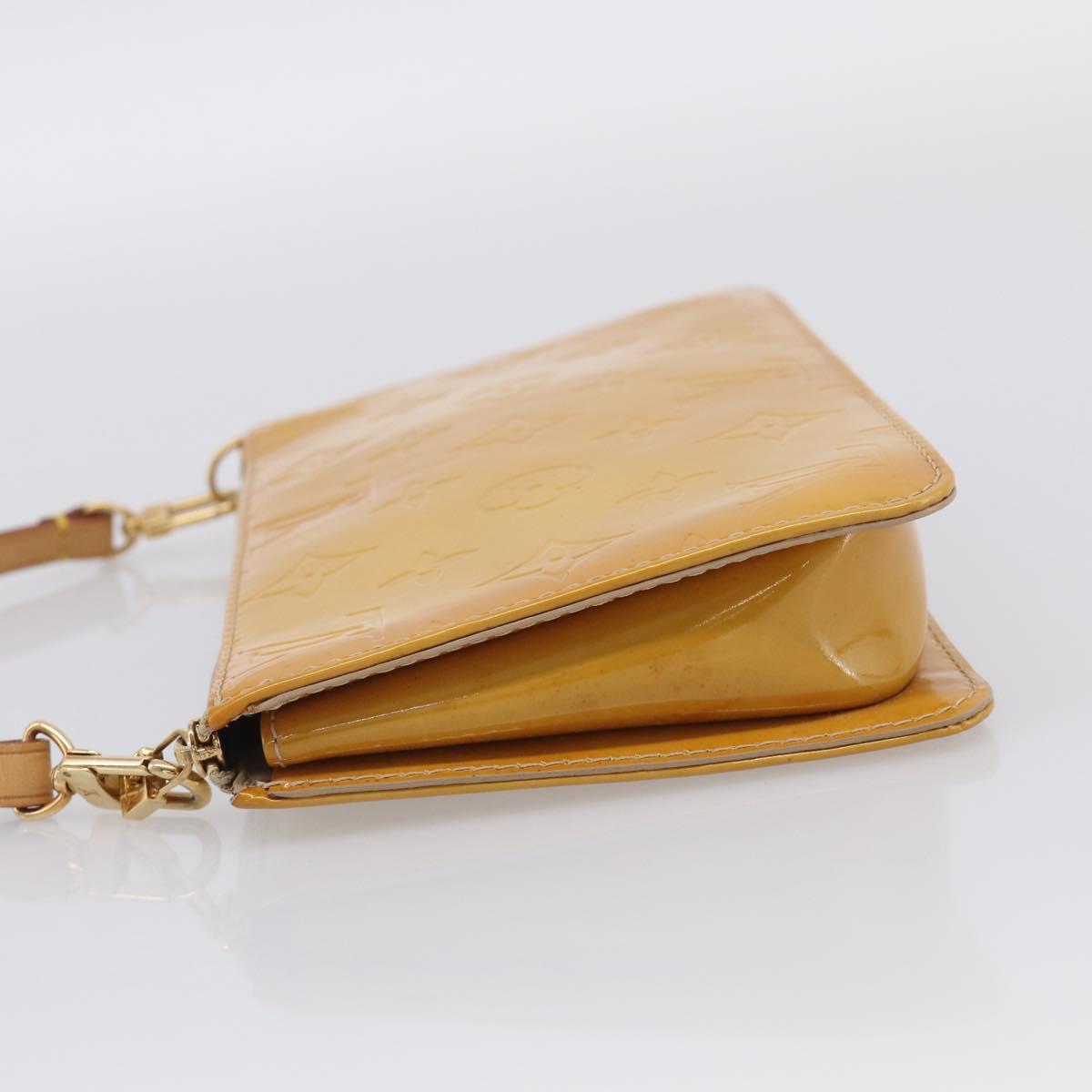 LOUIS VUITTON Monogram Vernis Lexington Pouch Beige M91010 LV Auth 215386A