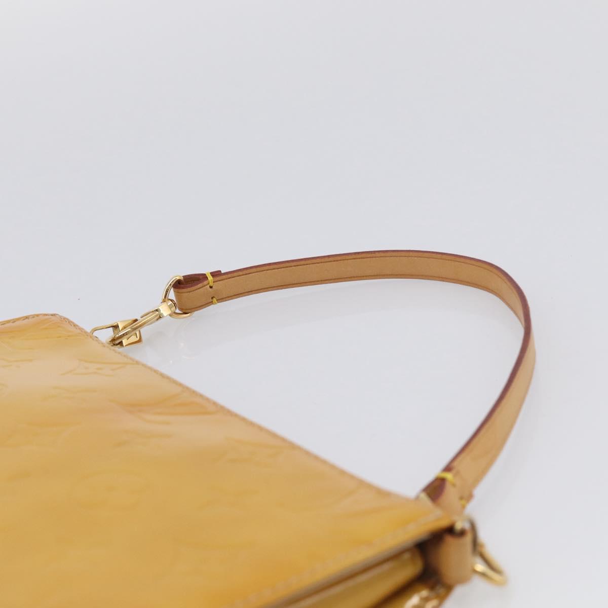 LOUIS VUITTON Monogram Vernis Lexington Pouch Beige M91010 LV Auth 215386A