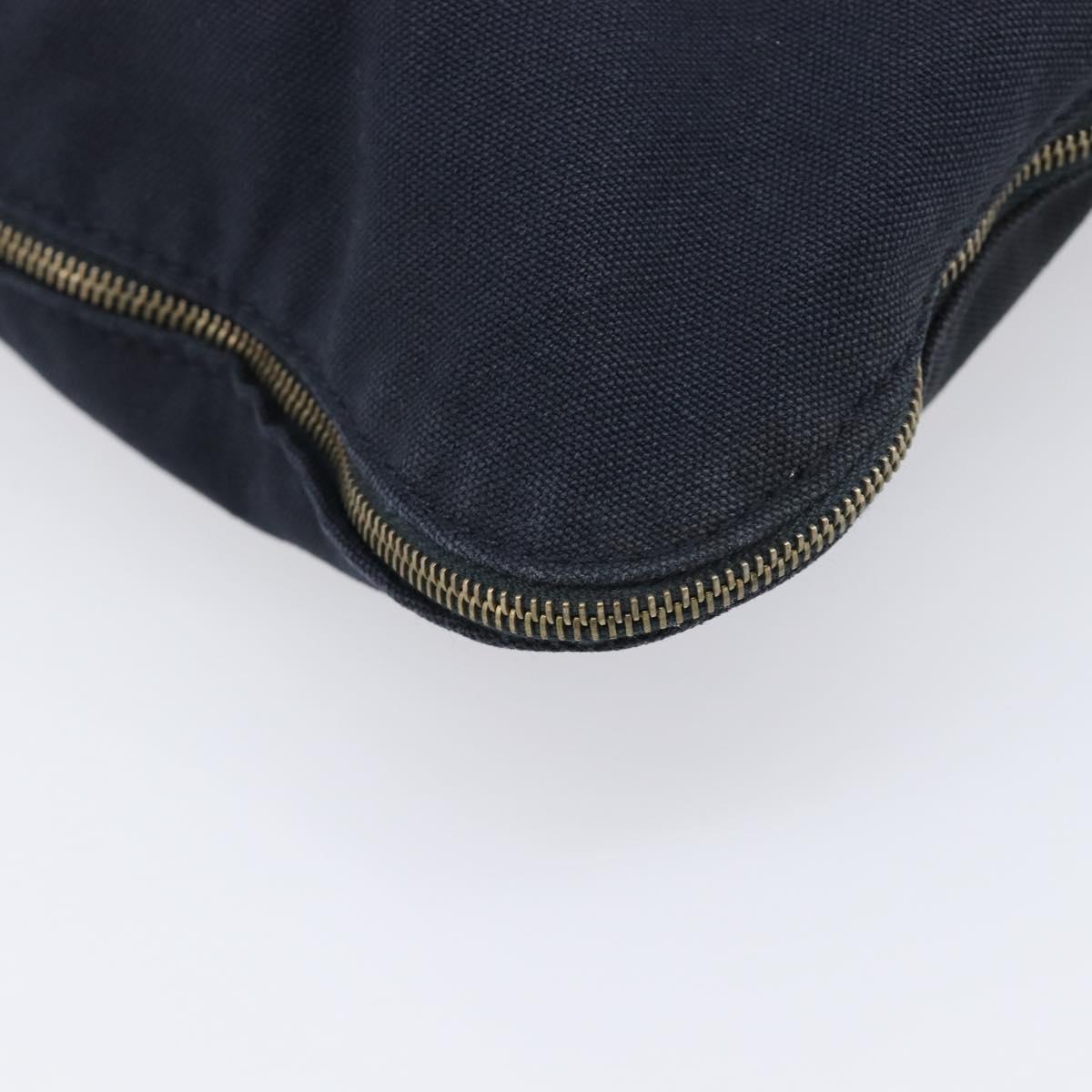 HERMES Fourre Tout Porte Documents Business Bag Canvas Navy Auth 215403A