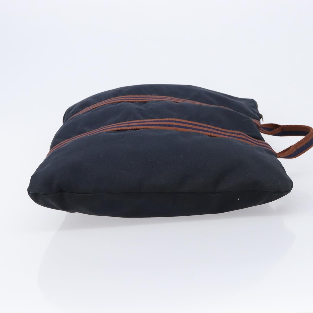 HERMES Fourre Tout Porte Documents Business Bag Canvas Navy Auth 215403A