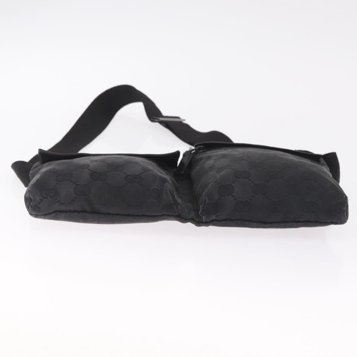 GUCCI GG Canvas Body Bag Black 28566 Auth 215404