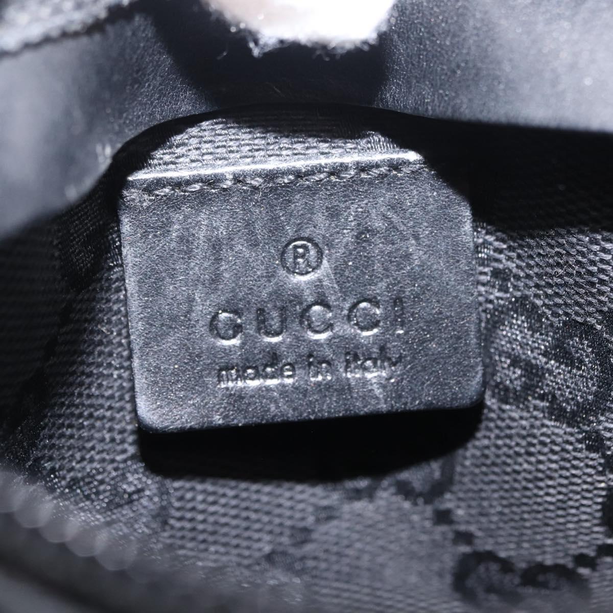 GUCCI GG Canvas Body Bag Black 28566 Auth 215404