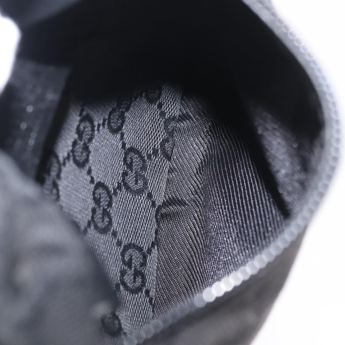 GUCCI GG Canvas Body Bag Black 28566 Auth 215404