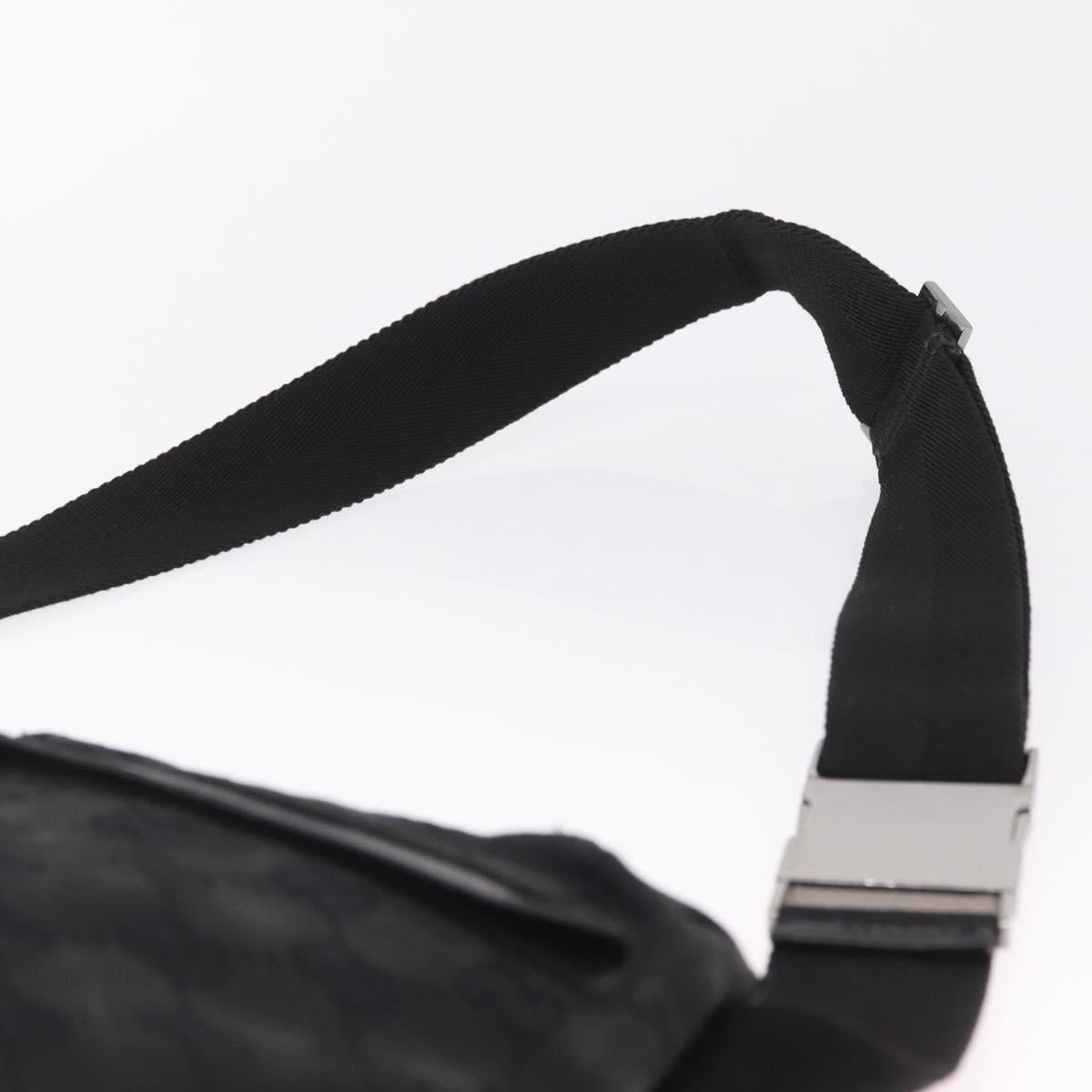 GUCCI GG Canvas Body Bag Black 28566 Auth 215404