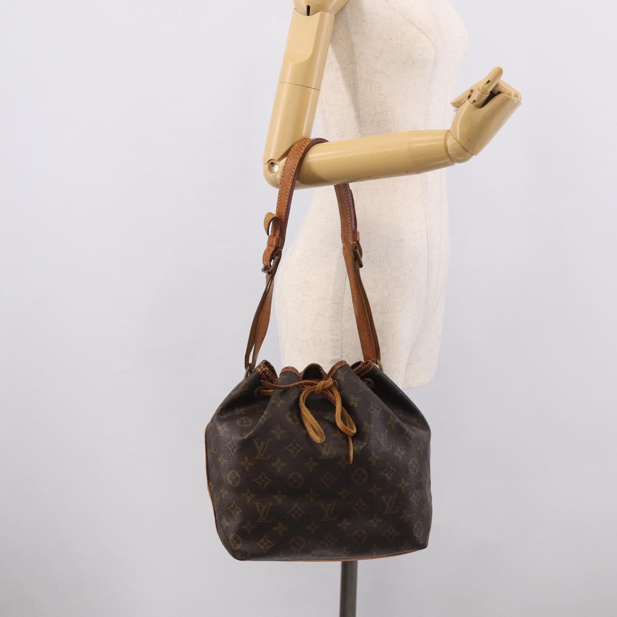 LOUIS VUITTON Monogram Petit Noe Shoulder Bag M42226 LV Auth 215411