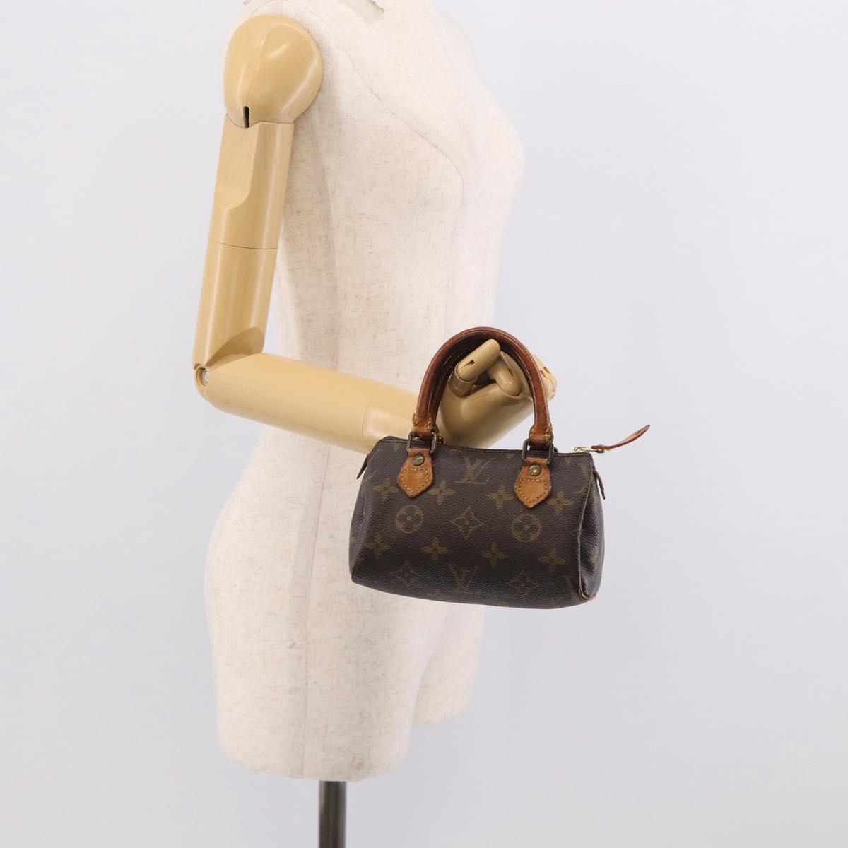 LOUIS VUITTON Monogram Mini Speedy Hand Bag M41534 LV Auth 215414