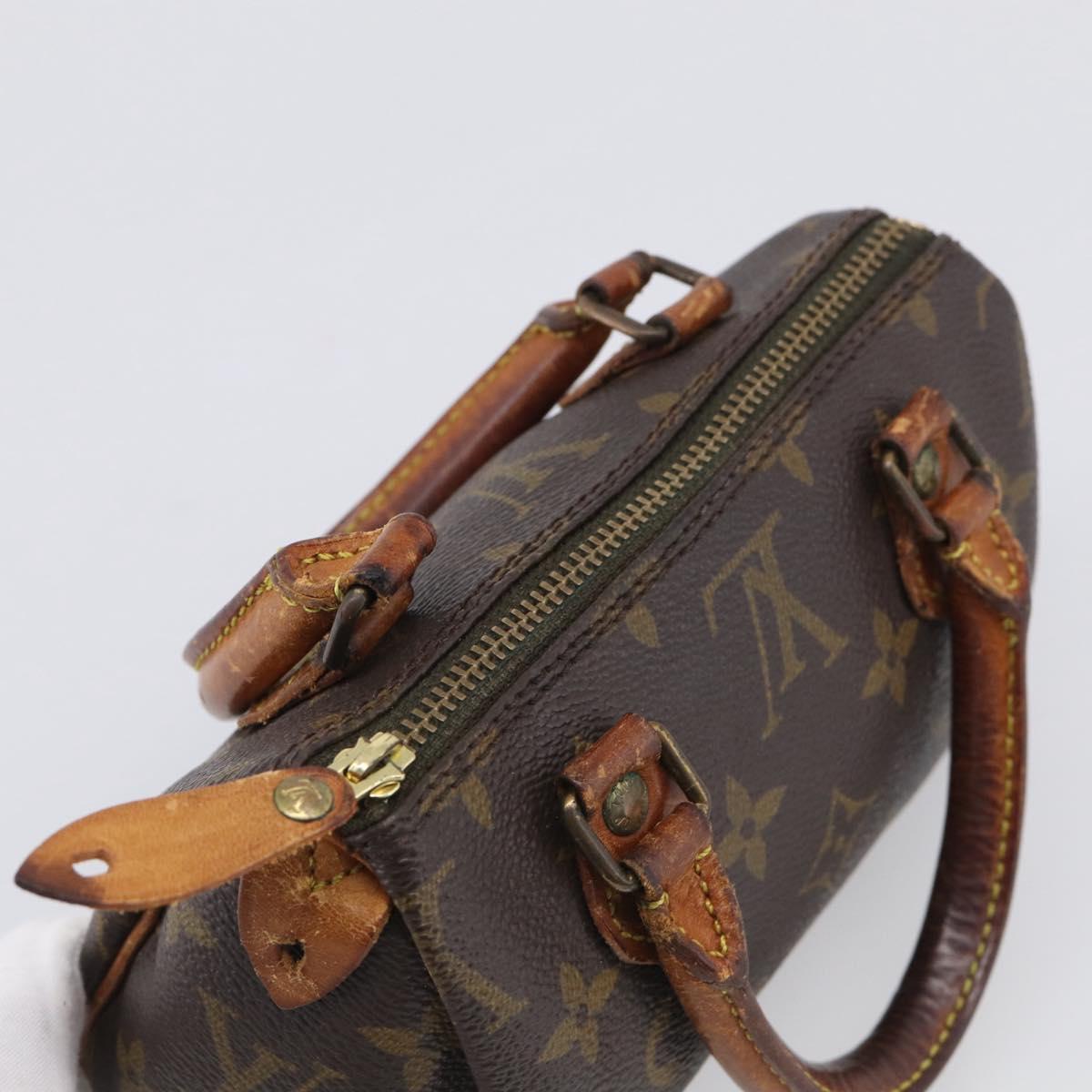 LOUIS VUITTON Monogram Mini Speedy Hand Bag M41534 LV Auth 215414