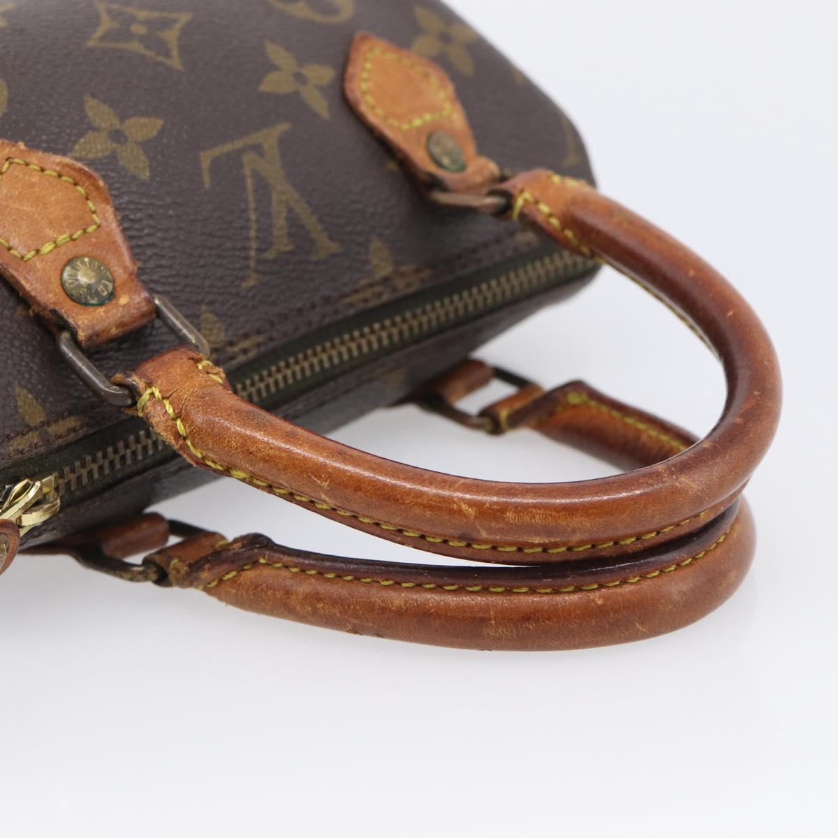 LOUIS VUITTON Monogram Mini Speedy Hand Bag M41534 LV Auth 215414
