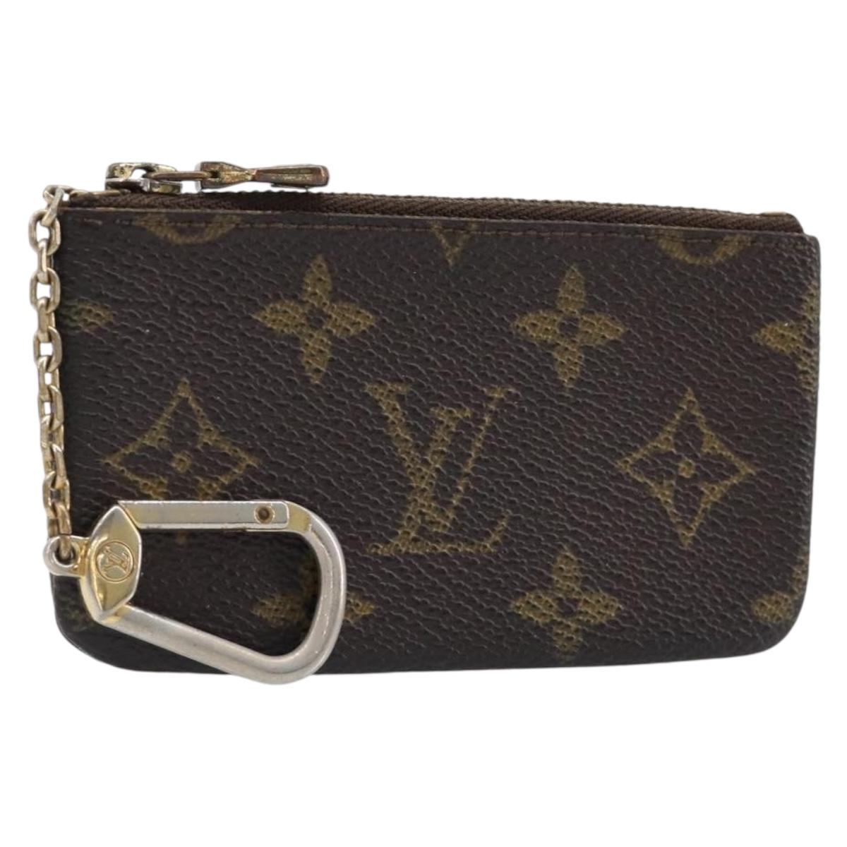 LOUIS VUITTON Monogram Pochette Cles Coin Purse M60033 LV Auth 215433