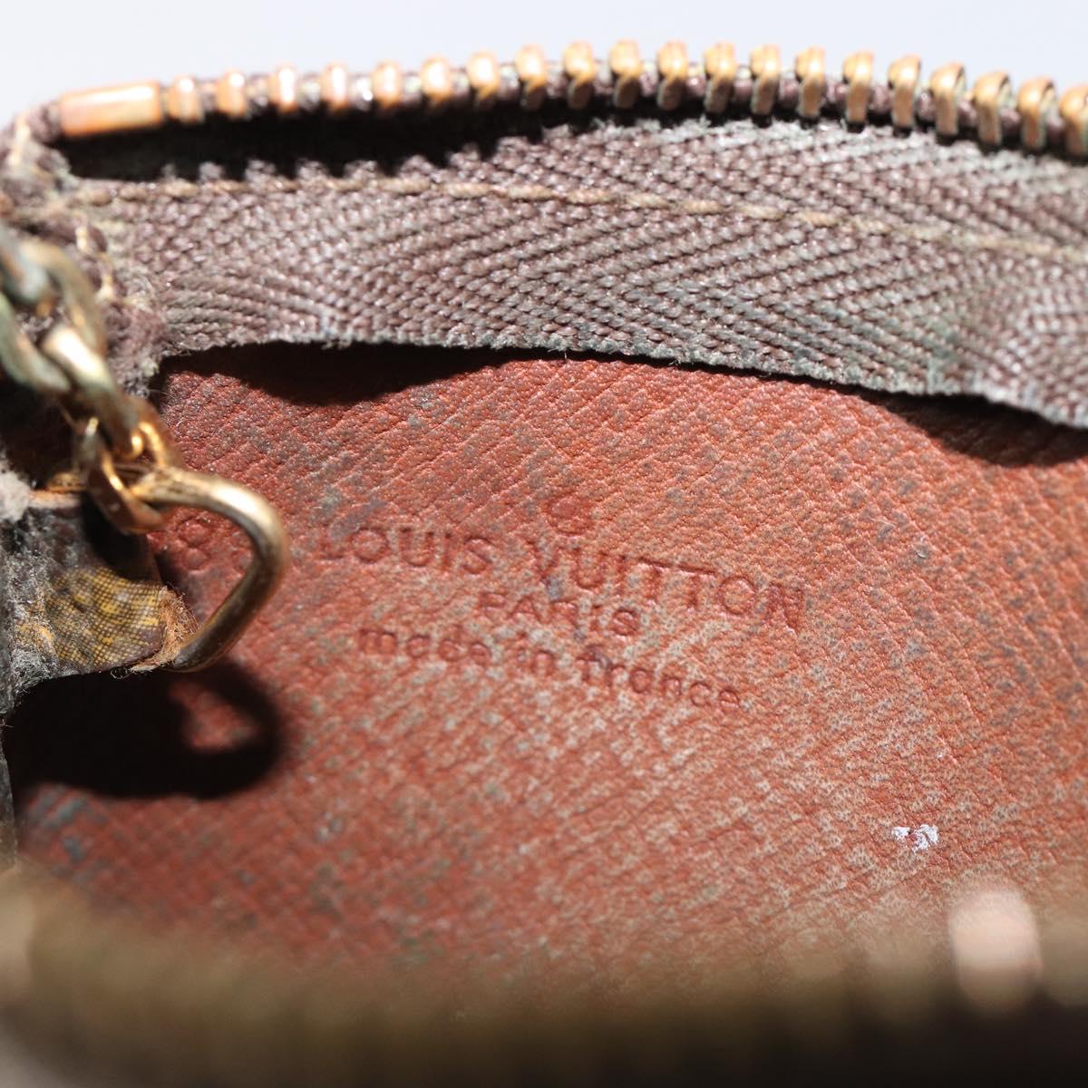 LOUIS VUITTON Monogram Pochette Cles Coin Purse M60033 LV Auth 215433