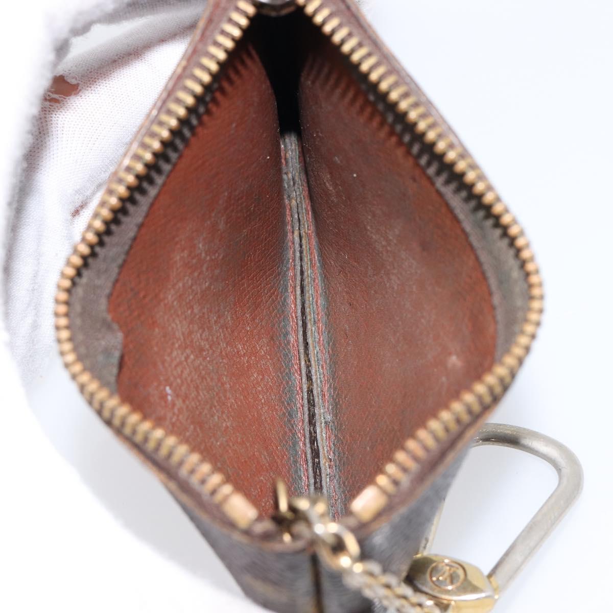 LOUIS VUITTON Monogram Pochette Cles Coin Purse M60033 LV Auth 215433
