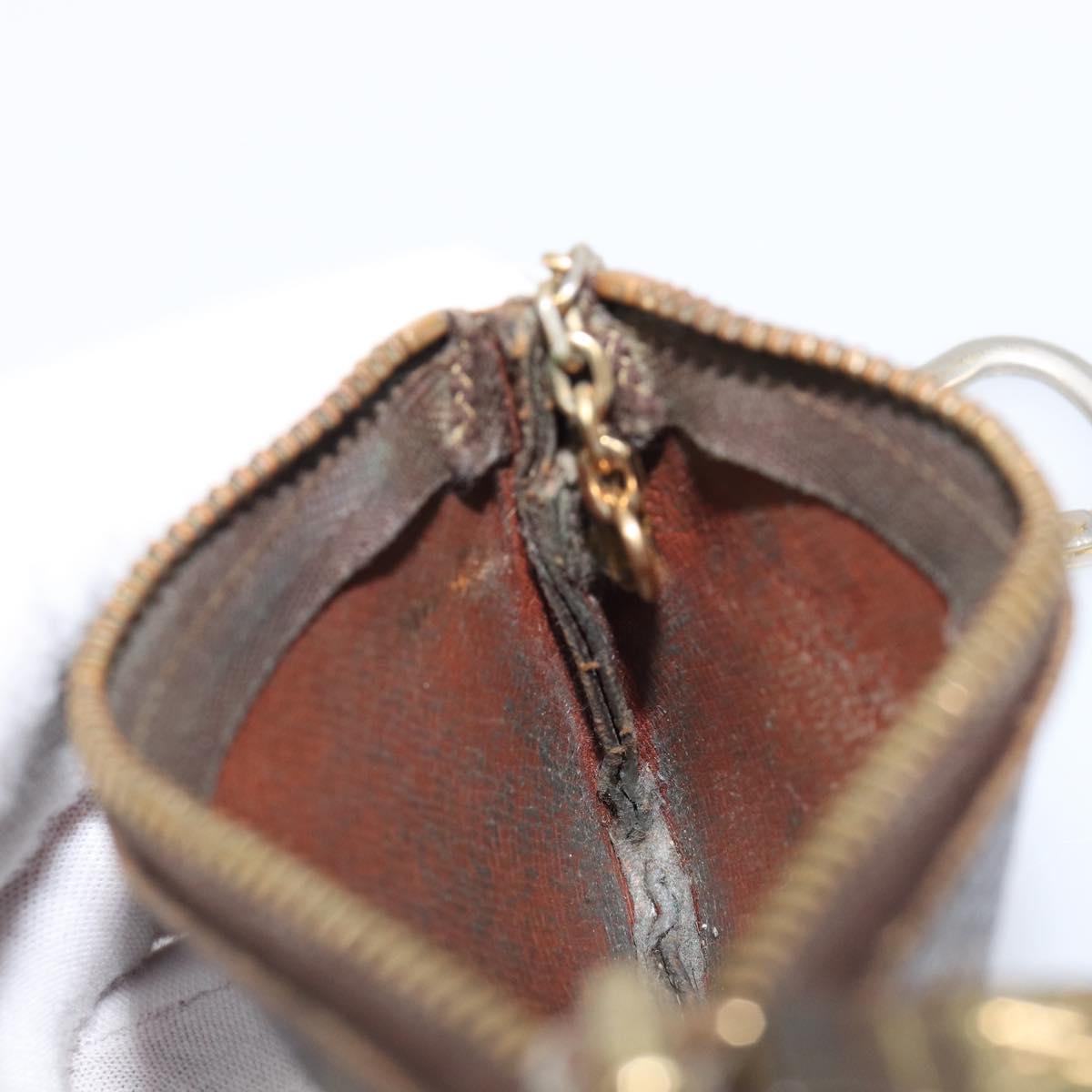 LOUIS VUITTON Monogram Pochette Cles Coin Purse M60033 LV Auth 215433