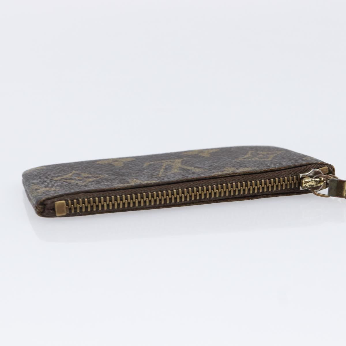 LOUIS VUITTON Monogram Pochette Cles Coin Purse M60033 LV Auth 215433