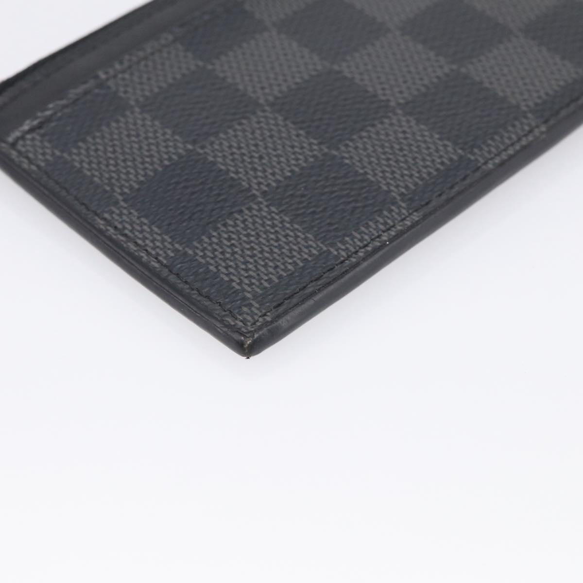 LOUIS VUITTON Damier Graphite Coin Card Holder Card Case N64038 LV Auth 215434A