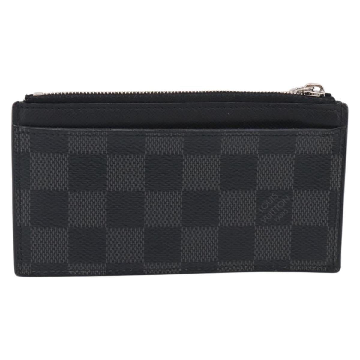 LOUIS VUITTON Damier Graphite Coin Card Holder Card Case N64038 LV Auth 215434A