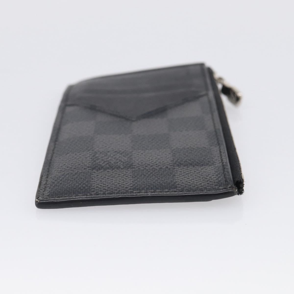 LOUIS VUITTON Damier Graphite Coin Card Holder Card Case N64038 LV Auth 215434A