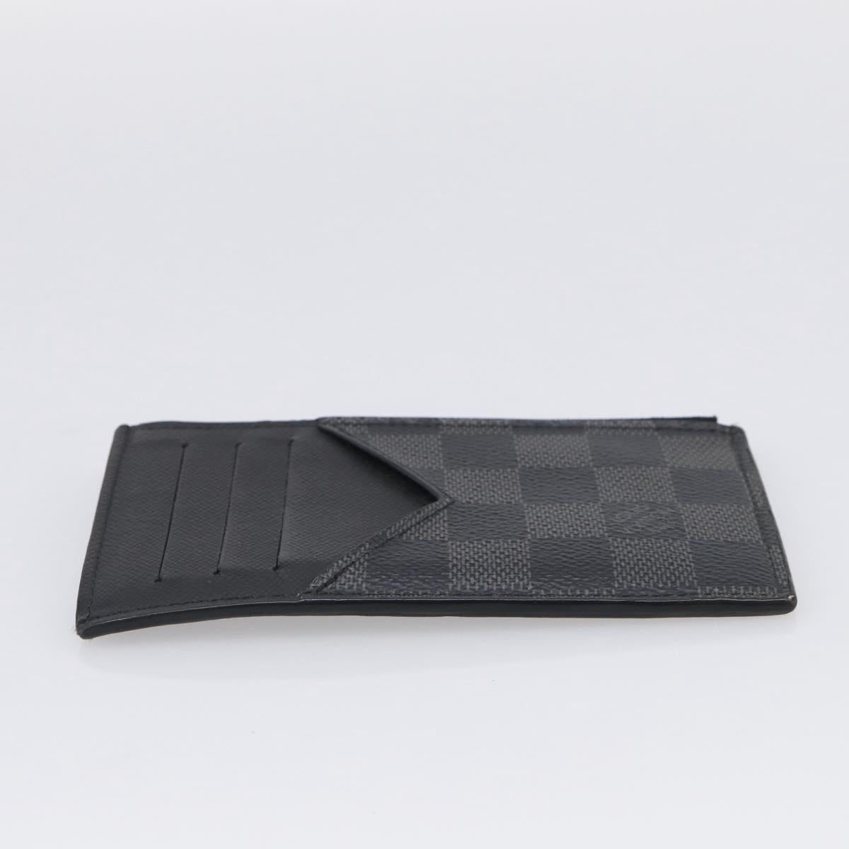 LOUIS VUITTON Damier Graphite Coin Card Holder Card Case N64038 LV Auth 215434A