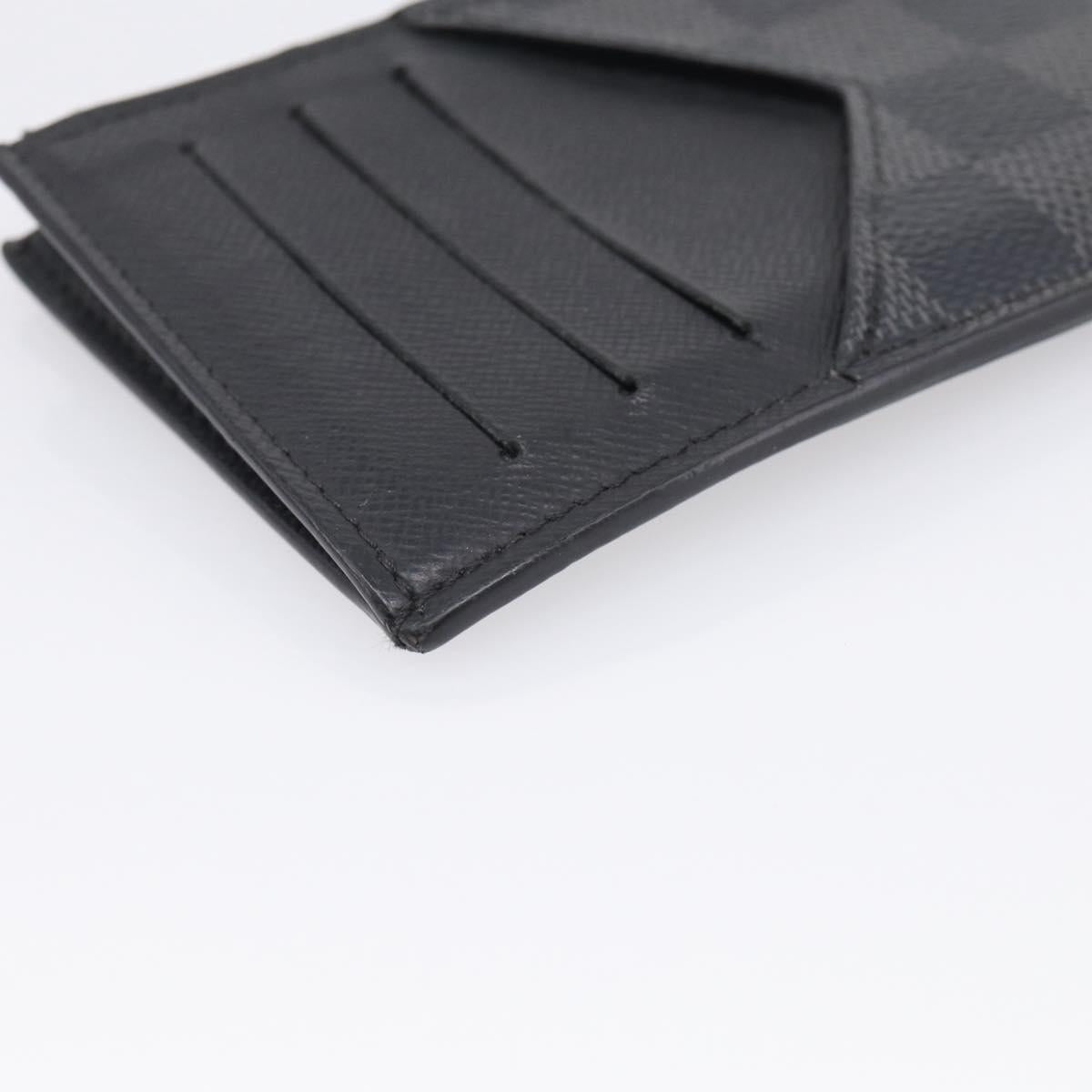 LOUIS VUITTON Damier Graphite Coin Card Holder Card Case N64038 LV Auth 215434A