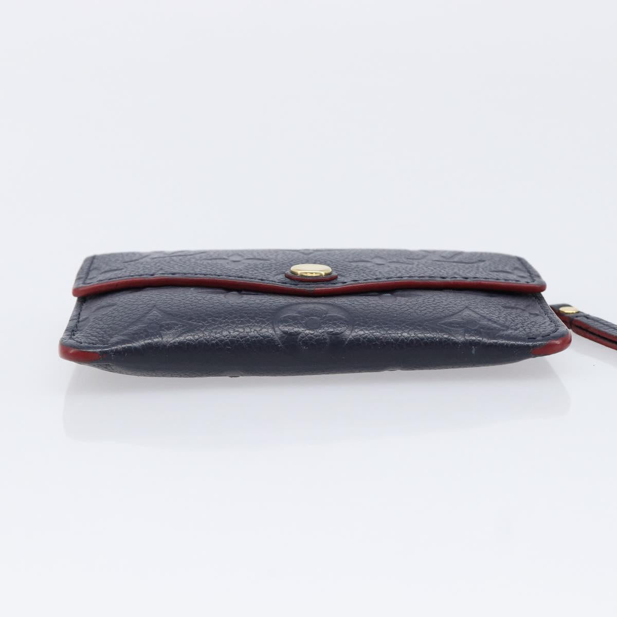 LOUIS VUITTON Monogram Empreinte Giant Pochette Cles Purse Navy LV Auth 215435A
