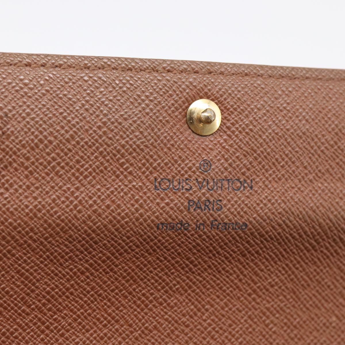 LOUIS VUITTON Monogram Portefeuille Sarah Long Wallet M61734 LV Auth 215535