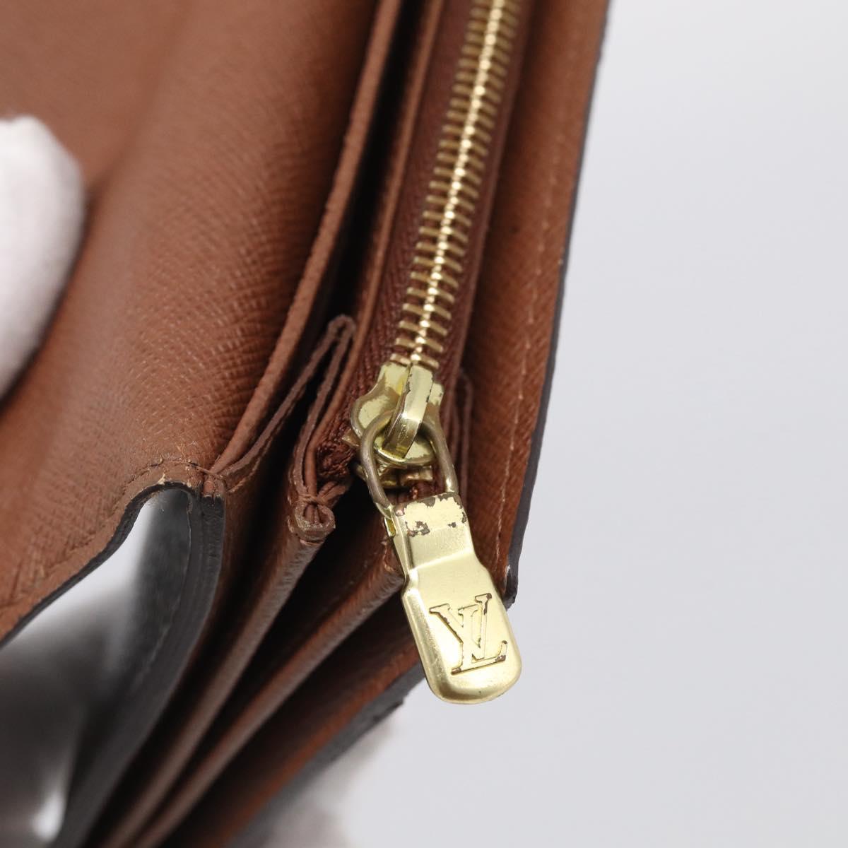 LOUIS VUITTON Monogram Portefeuille Sarah Long Wallet M61734 LV Auth 215535
