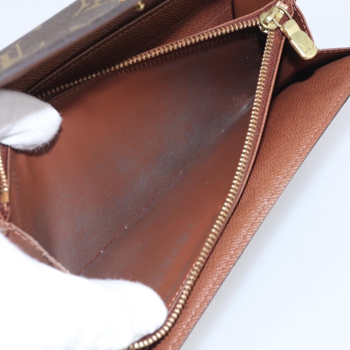 LOUIS VUITTON Monogram Portefeuille Sarah Long Wallet M61734 LV Auth 215535